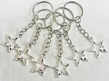 6 x STAR KEYRINGS Party Bag Fillers, SCHOOL LEAVERS GIFT COLLEGE LEAVERS GIFT,