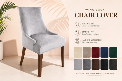 Premium velvet wingback dining - wingback,