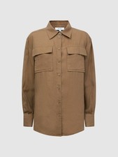 REISS PURE LINEN SAFARI SHIRT