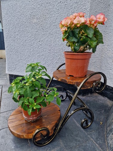 Handmade wrought iron tier - wrought, 2-tier