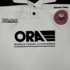 Rare Original Barnsley 1999/2000 Away Millennium Football Shirt Large