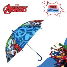 Kids 30" Marvel Avengers Manual Classic Umbrella, Summer Brolly Gift for 3-7Year