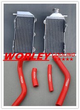 Aluminum Radiator & RED Hose