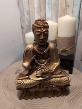 Buddha Sitting Resin Gold
