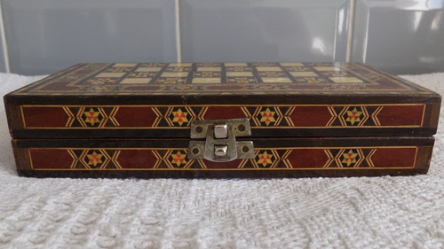 Vintage wooden inlaid - wooden,