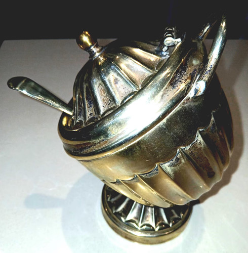 Sheffield silver plate sugar - plate,
