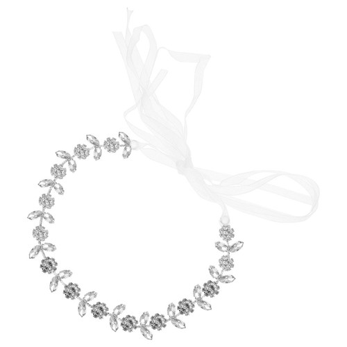 Rhinestone inlaid hair band - hair,