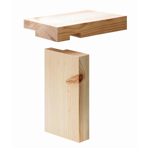 Whitewood door casing - door, (h)