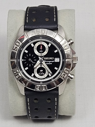 Seiko chronograph men - men's, alarm