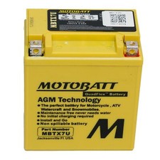 Motobatt MBTX7U AGM Gel Motorcycle Battery for Honda NX 250 88-93