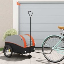 Bike Trailer Black and Orange