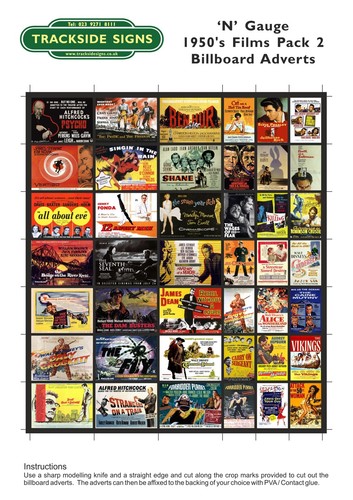 Film model railway billboard - model,