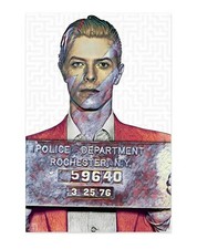 "Mars' Most Wanted" 24 x 36 inch David Bowie   mugshot painting canvas print