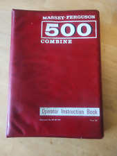 Massey Ferguson 500  Combine Operator Instruction Book 819 307 M91
