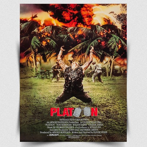 Platoon metal sign wall - -,