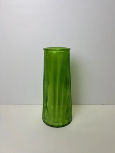 Emerald green glass - glass, stem