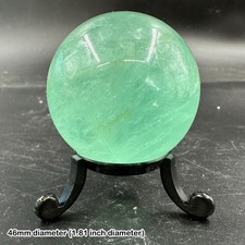 Fluorite Sphere Madagascar Genuine Natural Crystal Polished Mineral Stone