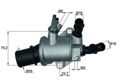 Engine thermostat mahle - engine, fits