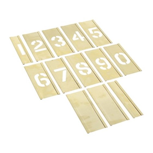 Interlocking brass number - brass,