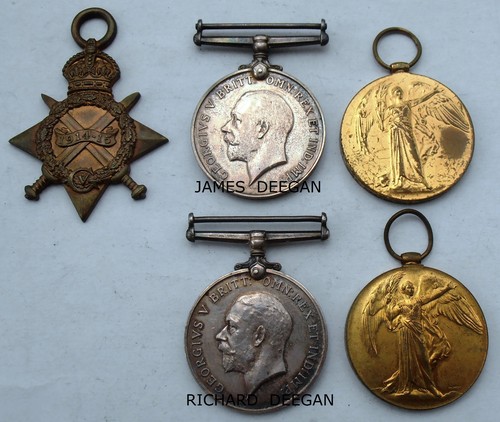 Brothers ww1 medals deegan - brothers,