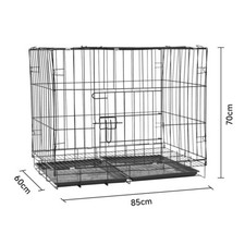 Dog Cage Puppy Training Crate Pet Animals Carrier Small Medium Large Metal Cages