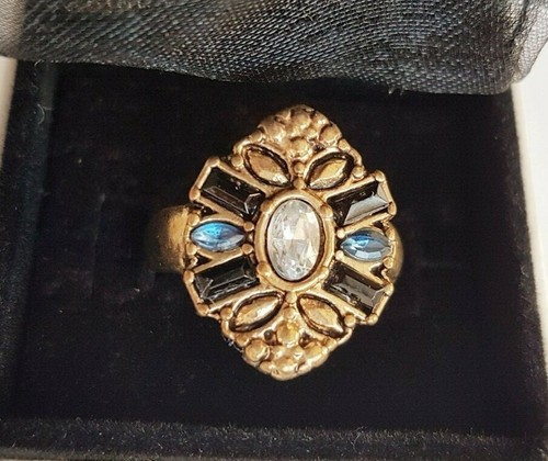 Ring blue clear - ring, &