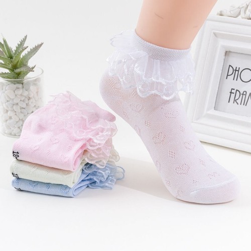 Girls lace ruffle frilly - lace,