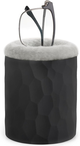 Plush lined eyeglasses holder - plush,