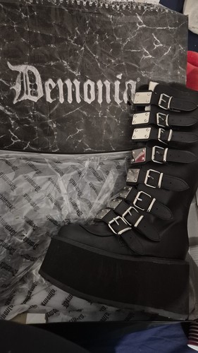 Demonia knee high boots - demonia,