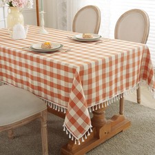 Checkered Fall Tablecloth
