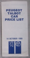 October 1988 Peugeot Talbot