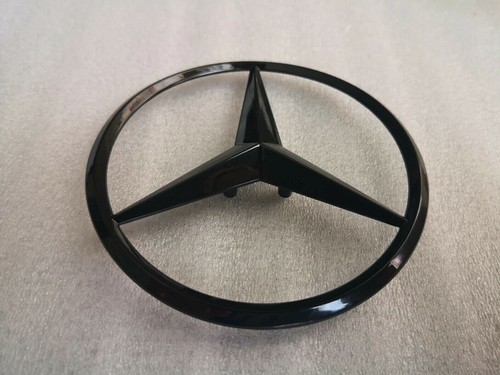 Gloss black rear boot emblem - black,
