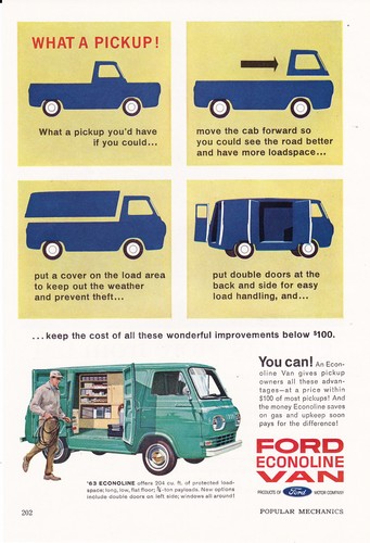 1963 ford econoline van - van, ~