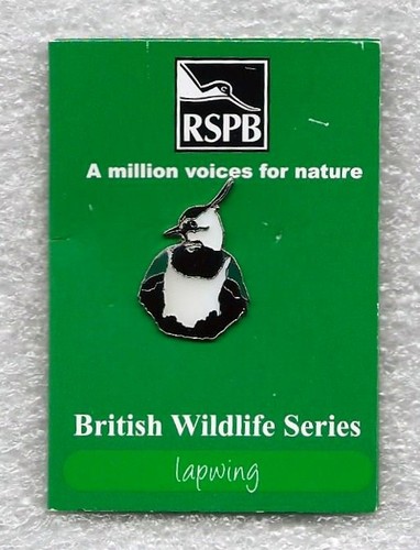 Rspb pin badges lapwing - rspb, head