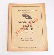 Railway Working Timetable CIE