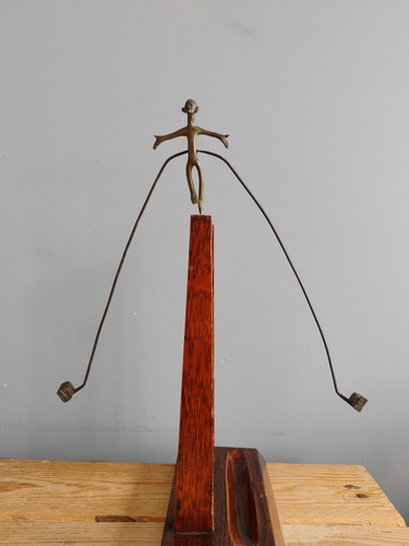Indian brass kinetic figure - brass,