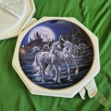 Franklin Mint Royal Doulton Gathering Of The Unicorns Ltd Ed Sue Dawes Plate