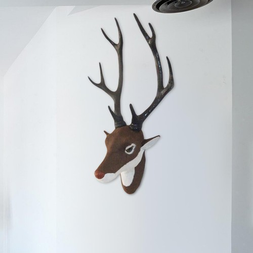 Fake deer head removable - head,