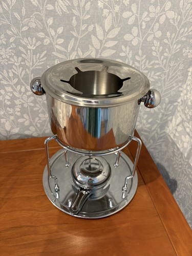 Vintage fondue stainless steel - fondue,