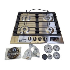 Bosch Series 4 PCP615B90B 60cm 4 Burner Gas Hob (Damaged/Missing Items] B+
