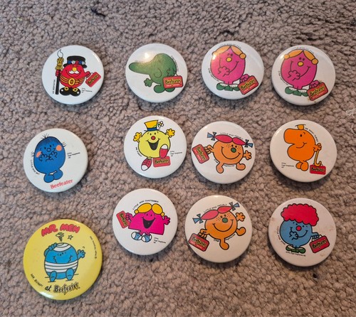 Vintage men badges - vintage, x10