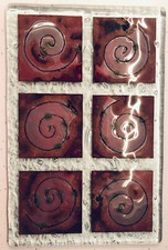 Gregg Anston-Race Cornwall Craft Fusion Fused Art Glass Chopping Board / Trivet