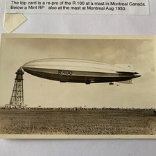 Postcard  R100 Airship At Mast