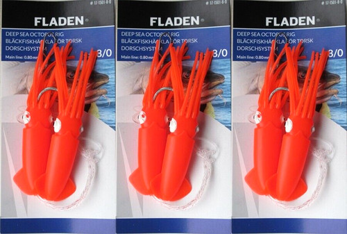 Fladen red squid - 3, rigs