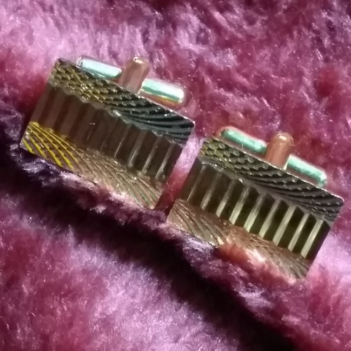 Goldtone rectangle cufflinks - goldtone,