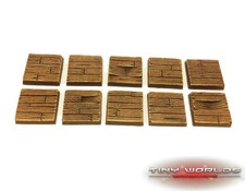 Wargames 10 x 25mm Wood Plank