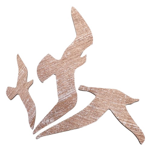 Wooden seagull wall hanging - wall,