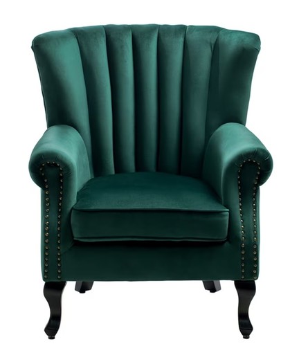Livingandhome velvet wingback - velvet,