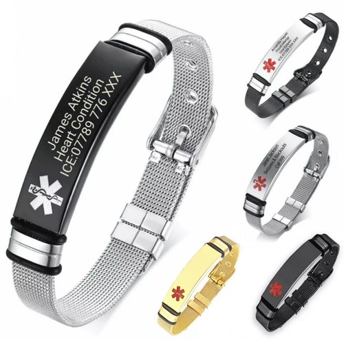 Medical alert bracelet id - alert,
