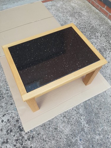 Contemporary solid oak coffee - contemporary,